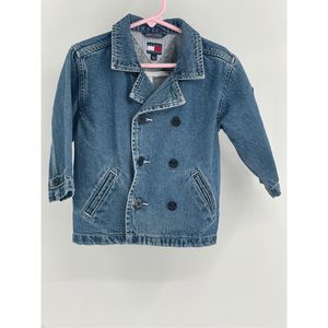 Tommy Hilfiger Baby Jean‎ Jacket Size 18-24 Months Blue Double Breasted Denim
